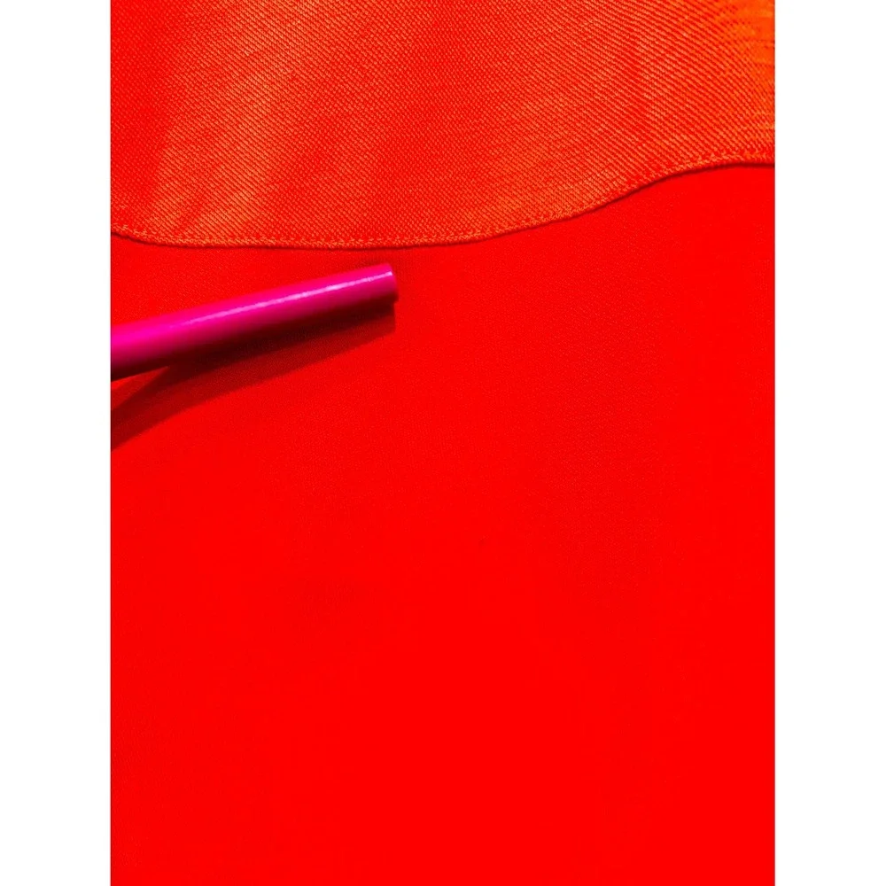 ZARA Bright orange flowy t-shirt | Minimalist casual | Small - Picture 6 of 8